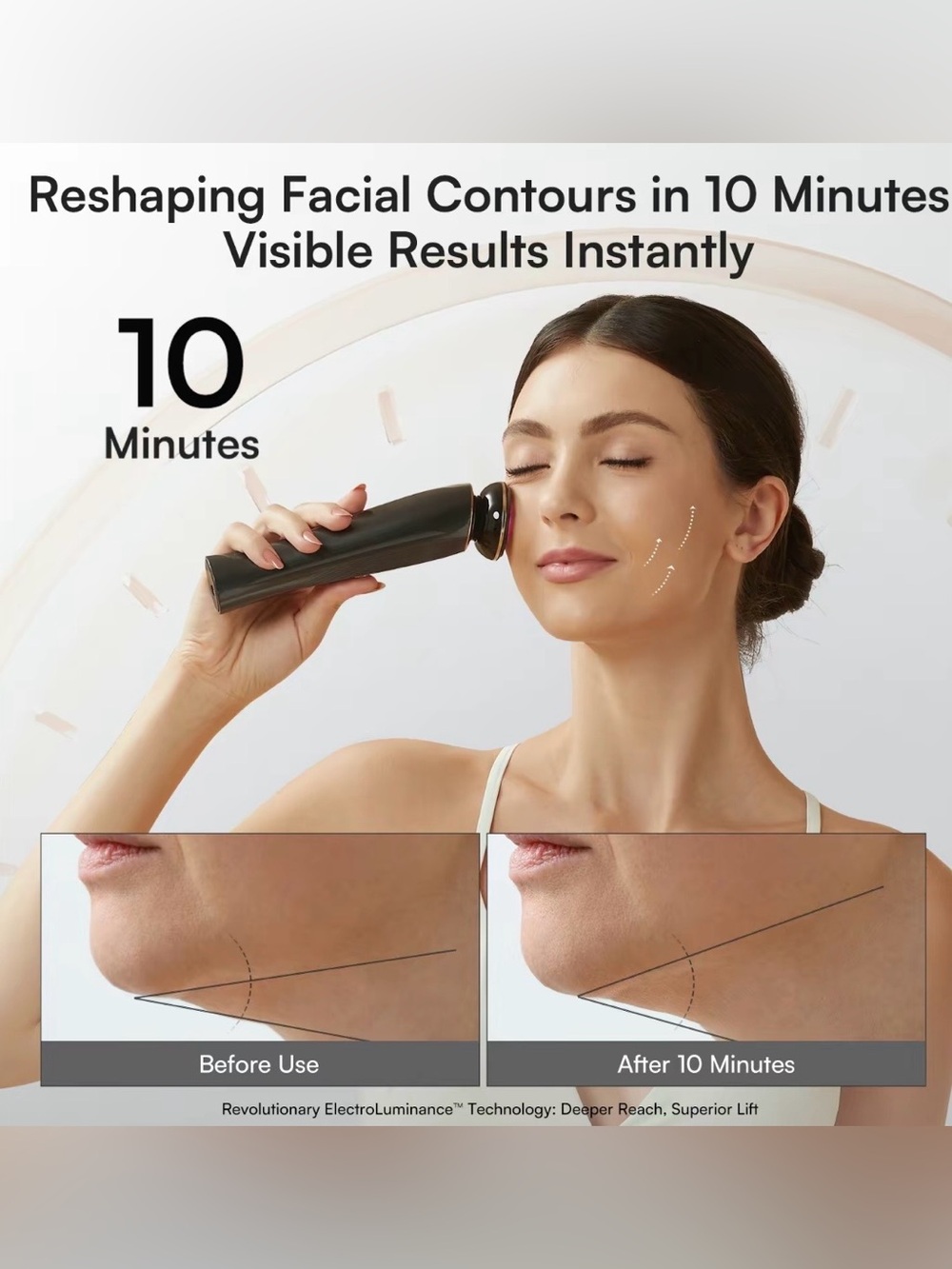 NWT INIA FLARE 3-in-1 Facial Massager Beauty Device + Gel - Picture 4 of 4